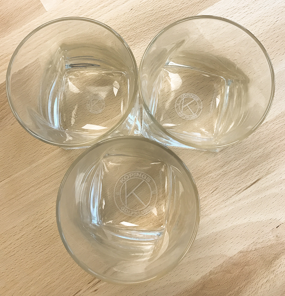 Whiskyglas med lasergravyr