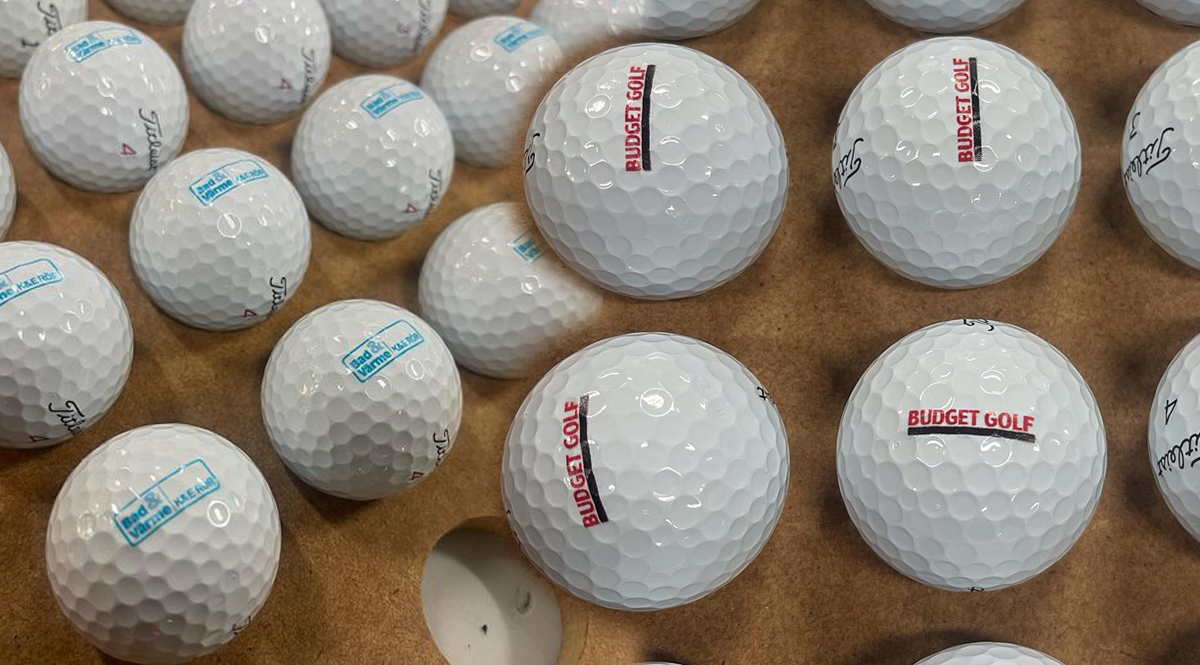 Golfbollar med tryck i Köping - Reklamhuset RINK