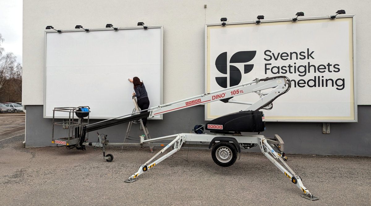 Övertäckning av reklamskylt - Reklamhuset RINK